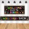 2pcs Welcome Back to School Backdrop Banner School Party Decorations